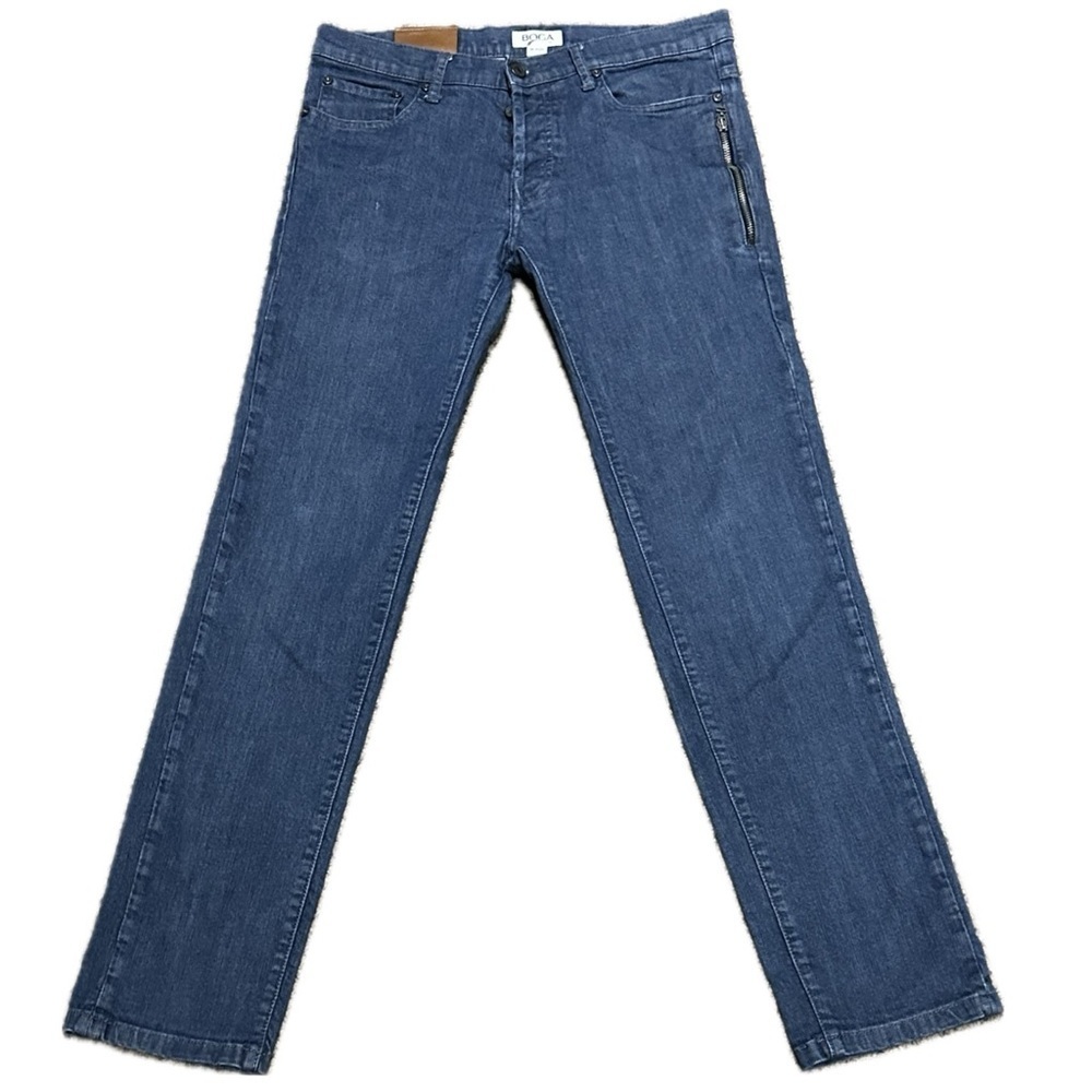 👖🛹 BOGA Jeans | Men’s 32/34 | Luxe Blue BOGA Chicago Zip-Detail Slim‎ Straight